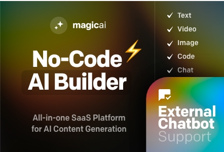 MagicAI - OpenAI Content, Text, Image, Video, Chat, Voice, and Code Generator as SaaS