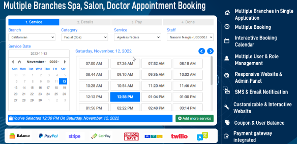 DevSteed | Spa, Salon, Doctor Appointment Booking & Schedule Booking Calendar