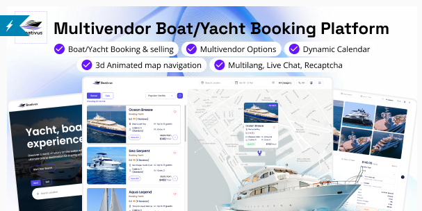 Boativus – Multivendor Boat/Yacht Booking Platform